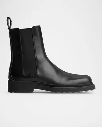 Bottega Veneta Men & apos;s Ben Smooth & Intrecciato Leather Chelsea Boots