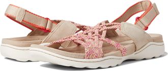 Clarks Womens Amanda Ease Sandal, Sand Combi, 7.5 UK