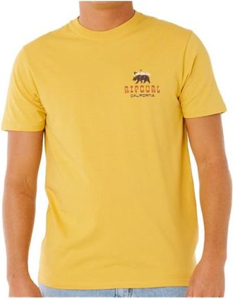 Rip Curl Desti Animals Tee T-Shirt f&uuml;r Herren | gelb