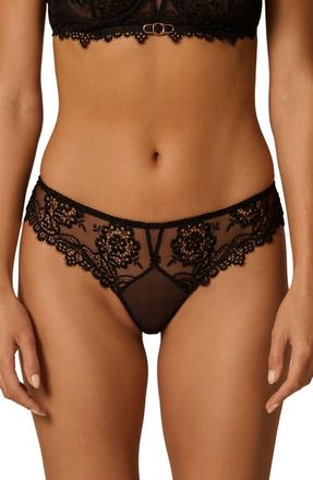 Simone P&eacute;r&egrave;le Idole Tanga in Black at Nordstrom, Size X-Small