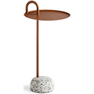 HAY Home, unisex, Bruin, ONE Size, Granieten Basis Stalen Tafelblad