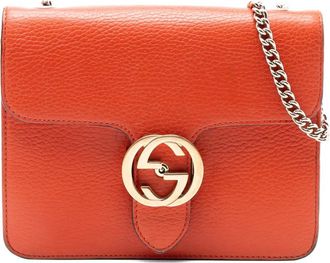 Gucci 2016-2025 Small Dollar Calfskin Interlocking G crossbody bag - Oranje