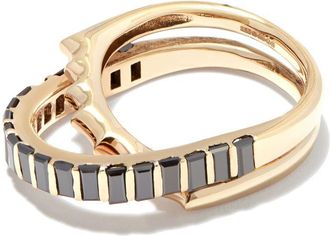 Luis Morais 14K Yellow Gold Elliptical Black Diamond Ring - Mens - Black Diamond/14kt Yellow Gold