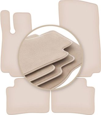 OEM Alfombrillas Premium Beige Para: Mercedes Clase C W206 Sed&aacute;n, Familiar 2021