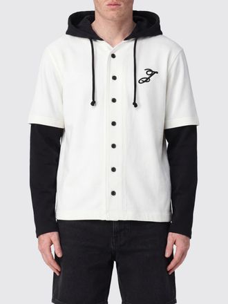 Jacquemus Felpa con cappuccio in cotone con logo e chiusura a bottoni