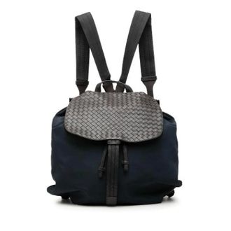 Bottega Veneta Pre-owned Backpacks, female, Blue, Size: ONE SIZE Pre-owned Canvas Backpack
