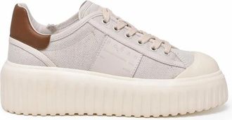Hogan Beige Low-Top Leather Sneakers
