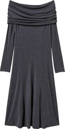 Twin-Set Abito midi con spalle scoperte - Grigio