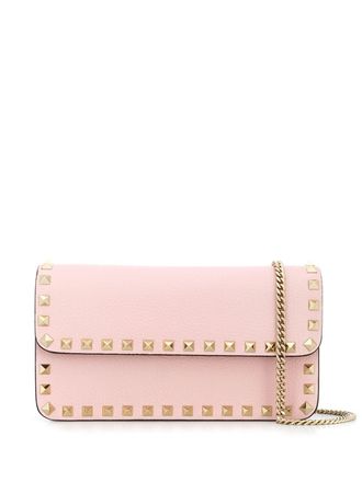 Valentino Garavani Borsa a spalla Rockstud - Rosa