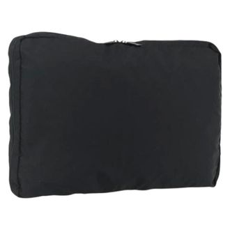 Prada Pre-owned Bags, female, Black, Size: ONE SIZE Pre-owned Nylon Pouch
