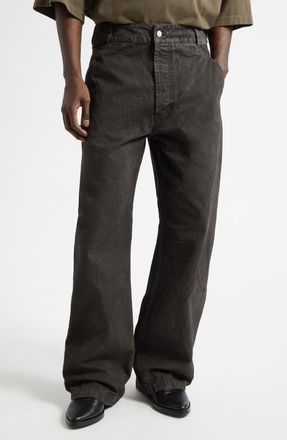 Fear of God Washed Canvas Utility Pants in Washed Black at Nordstrom, Size 30