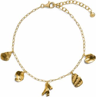 Monica Vinader Fragments Asymmetric Charm Bracelet in 18K Gold Vermeil at Nordstrom