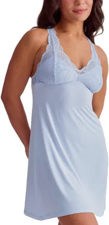Fleur't Belle Poque Racerback Chemise in Heaven at Nordstrom, Size Xx-Large