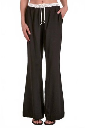 Elan Boxer Pant In Black/white