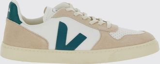 Veja Sneakers V-10 da bambino stringate in pelle organica traforata