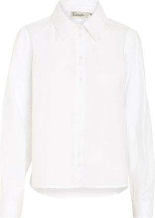 MY ESSENTIAL WARDROBE Boxy Shirt Blouse Bright White - Dames - Overhemden - Wit - XS - Overhemden