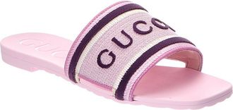 Gucci Logo Canvas Sandal