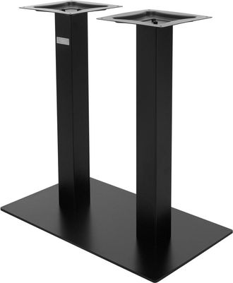 ML Design Base de mesa 70x43x72 cm tipo columna soporte rectangular negro mate