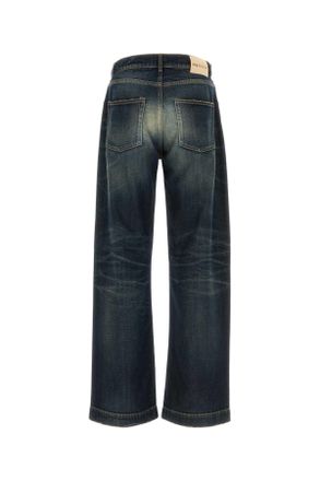 Alexander McQueen 839142qyabr 4211 Darkindigo Wide Leg Jean