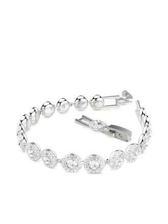 Swarovski Una Angelic crystal-embellished bracelet - women - Rhodium Plated Metal/Crystal - One Size - Silver