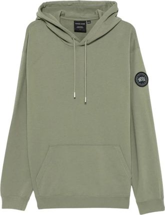 Canada Goose Loon Hooded Sweatshirt - Heren - Hoodies - Groen - S - Katoen - Hoodies & sweatvesten