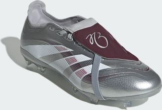adidas adidas Performance Unisex Predator League JB Fold-Over Tongue Firm/Multi-Ground Boots - Silver - Size UK 9.5