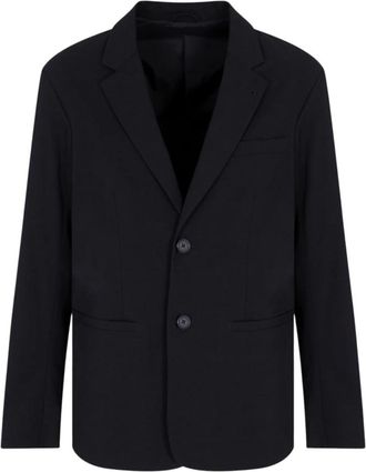 A|X Armani Exchange Enkelrijige jas met twee knopen - Heren - Blazers - Zwart - XS - Wol - Jassen