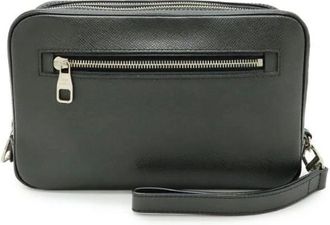 Louis Vuitton Pre-owned Neo Pavel Taiga Clutch Bag - Heren - Vintage Clutch - Zwart - ONE Size - Leer - Vintage