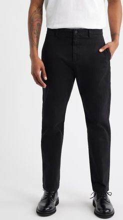 HUGO BOSS David Slim Fit Stretch Cotton Pants in Black at Nordstrom, Size 38 X 32