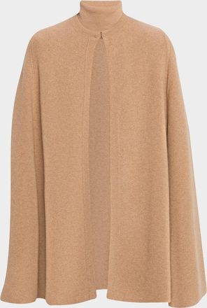 Sofiacashmere Double-Face Cashmere Turtleneck Cape
