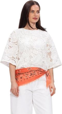 Beaumont Amsterdam Dames, Blouses & Shirts, Wit, Maat: XS Denim