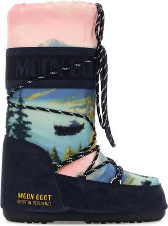 Moon Boot Multi Color Logo Icon Boots