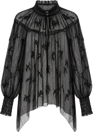 Elisabetta Franchi Blouses - Dames - Blouses - Zwart - S - Overhemden