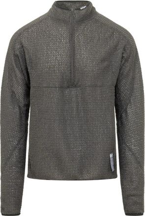 SATISFY Fuzz Fleece AD Half-Zip - Heren - Sportshirts - Grijs - XL - Polyester - Fitness