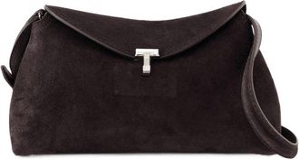 Toteme Womens Leather Clutch Brown Calfskin