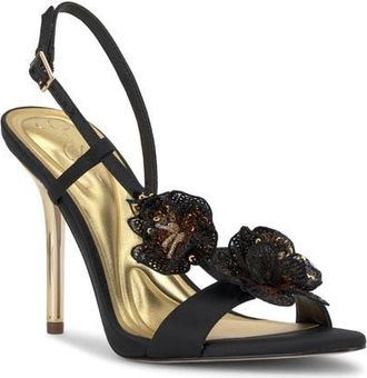 Jessica Simpson Nivory Half dOrsay Sandal in Black at Nordstrom, Size 5.5