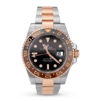 Rolex Pre-owned Rolex Gmt-Master Ii GMT Automatic Chronometer Black Dial Mens Watch 126711CHNR