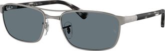 Ray-Ban RB3778 Polarized 004/3R Mens Sunglasses Gunmetal Size 60