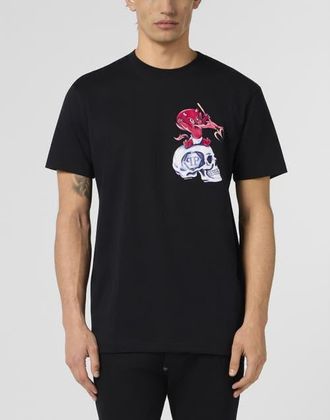 Philipp Plein Round Neck T-Shirt Baby Devil Small Men in Black at Nordstrom, Size Xxx-Large