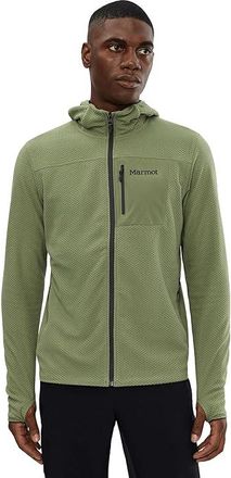 Marmot Airfleece Hoodie Mens Sweater Olive Grove : 2XL, Polyester
