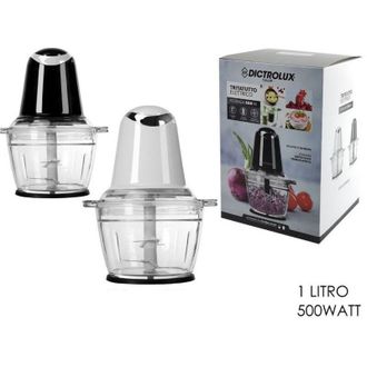 Trade Shop Trade Shop Traesio - Kaela - Tritatutto Elettrico 3in1 500 w 1 Lt 2 Velocit&agrave; Base Antiscivolo 2 Colori 584301