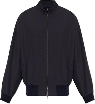 Fear of God Textured Track Jacket - Heren - Bomber jackets - Blauw - XL - Wol - Jassen
