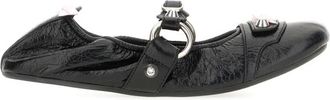Balenciaga City Flat L005 - Dames - Ballerinas - Zwart - 40 EU - Leer - Schoenen