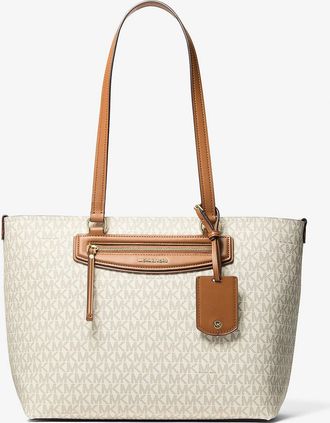 Michael Kors Jet Set Travel Medium Signature Logo Tote Bag