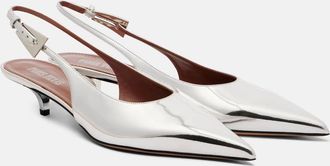 PARIS TEXAS Pumps slingback Jessica in pelle a specchio