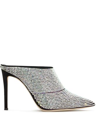 Giuseppe Zanotti Mules con strass - Nero