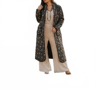 Tasha Polizzi Quilted Cowboy Coat In Multicolor