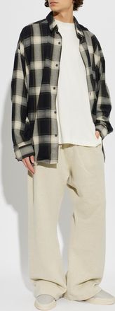 Fear of God Oversize T-shirt, Mens, Cream