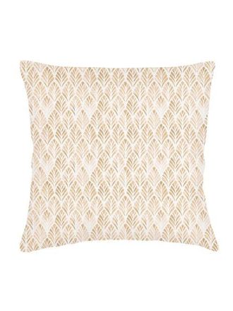 Anaya with Love Geo Palm Velvet Pillow with Down Insert in Beige at Nordstrom, Size 20X20