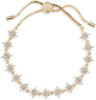 BaubleBar Phoebe Pull-Tie Bracelet in Clear at Nordstrom